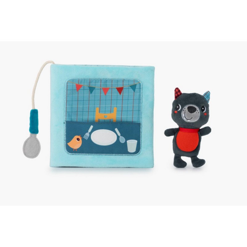 Libro morbido multiattività per neonati “Buon appetito Louis!”